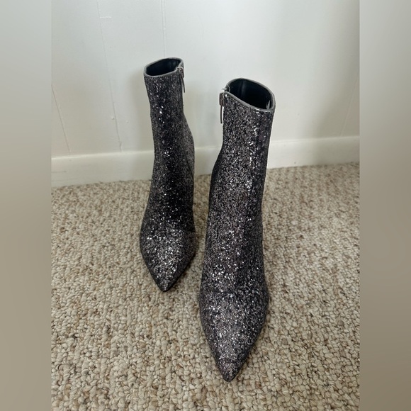 Marc Fisher Stolla shimmer sparkle bootie heels womens size 10M - Picture 6 of 10